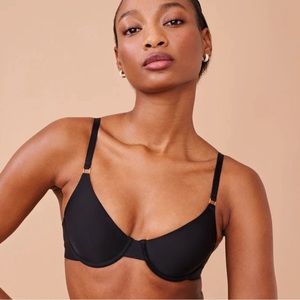 Pepper Bra Ultra Fine Unlined Bra Size 34AA in Black. New with tags.